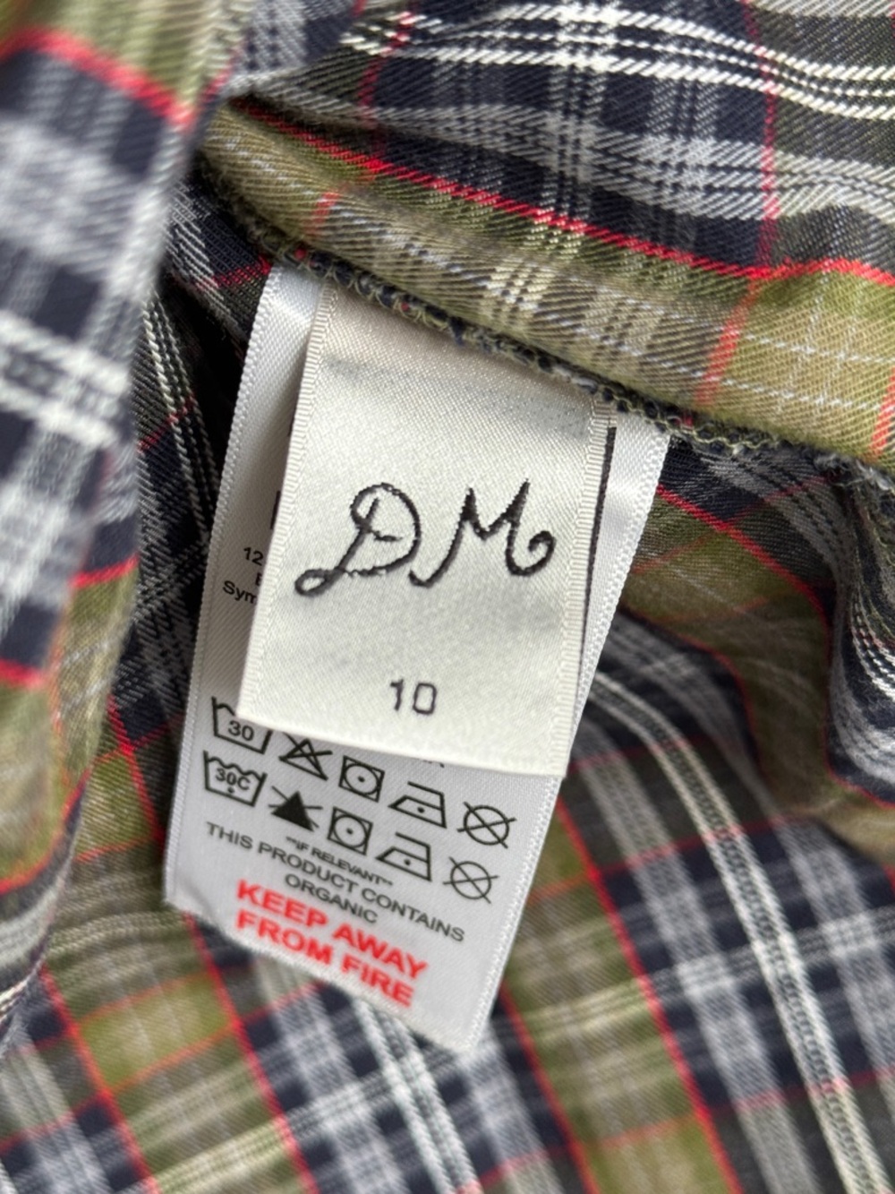 Damson Madder Josie Midi Skirt - Multi Check - Picture 8 of 8